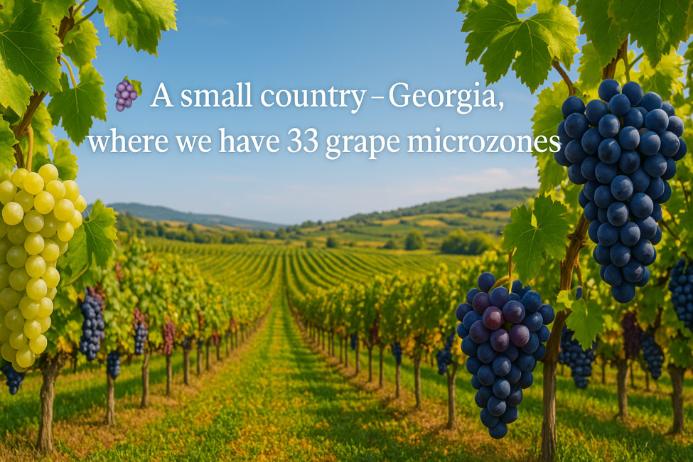 🍇 The country - Little Georgia - which has 33 grape microzones 💜