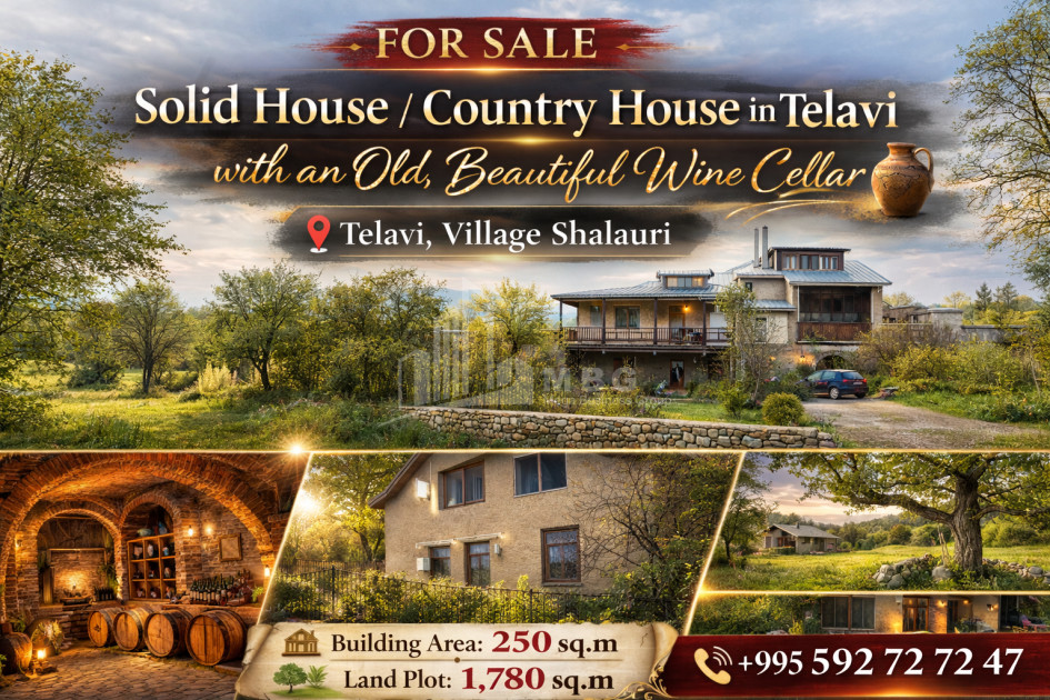 Продается Старое здание Дом - Вилла В Шалаури, Телави
