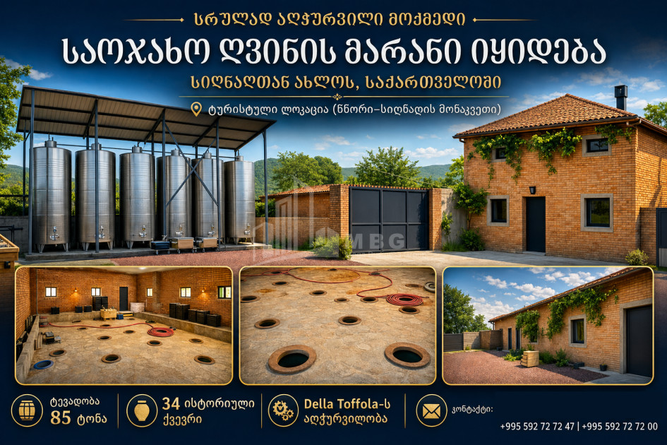 Продается Замок / Винный завод Коммерческий В Сигнаgи