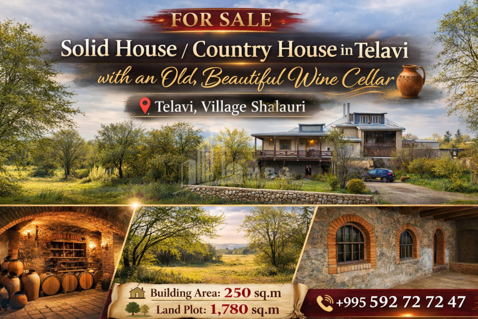 Продается Старое здание Дом - Вилла В Шалаури, Телави