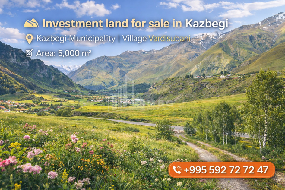 For Sale Country Land, in Kazbegi