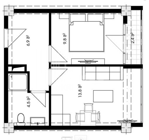 For Sale Flat, in Krtsanisi