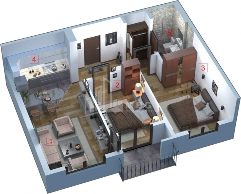 For Sale Flat, in Gldani Massive