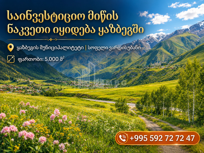Продается Дачные Земля В Казбеги