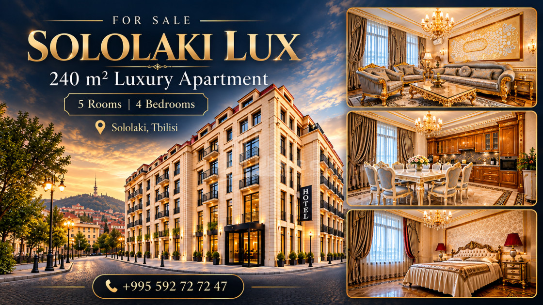 For Sale New building Flat On P. Ingorokva Street, სოლოლაკი