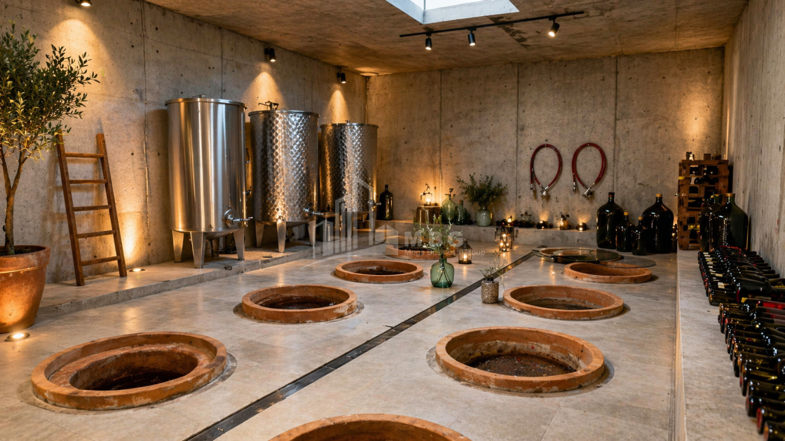 იყიდება შატო / ღვინის ქარხანა / მარანი კომერციული ფართი საგურამოში, მცხეთა