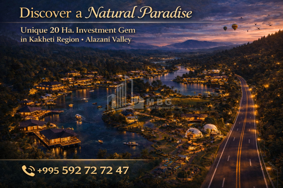 იყიდება კომერციული - არასასოფლო მიწის ნაკვეთი კახეთში