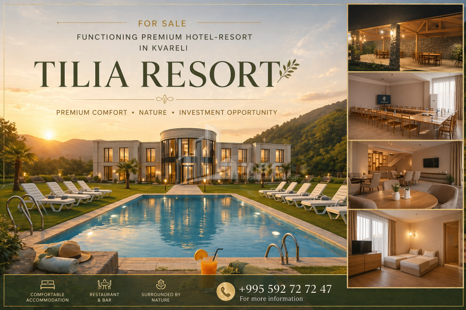 For Sale Hotel - Resort Commercial In Kvareli