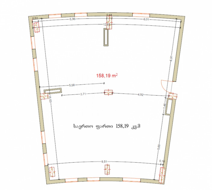 For Sale Витражный фасад Commercial, in Saburtalo