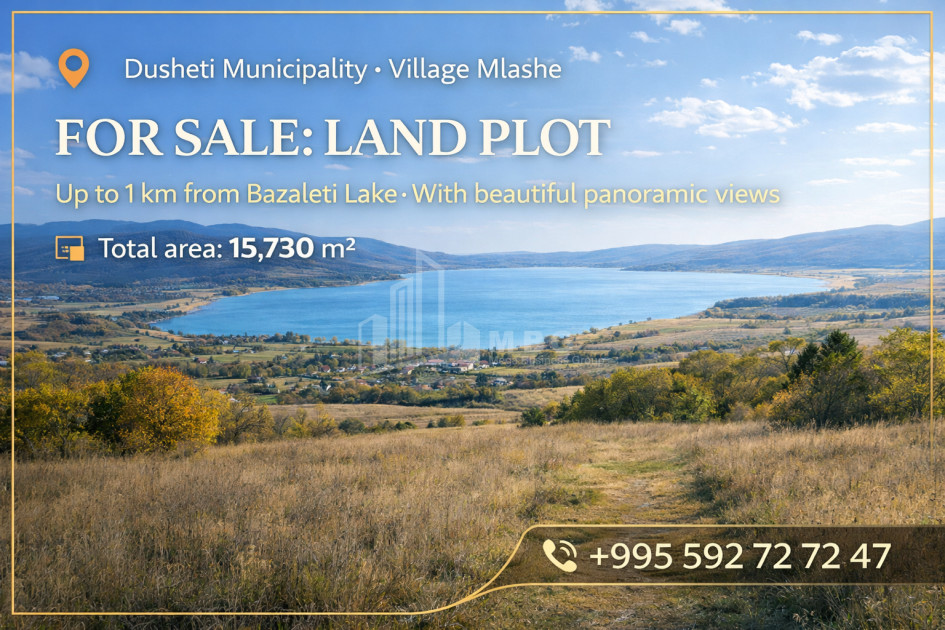 For Sale Country Land In Bazaleti, Dusheti