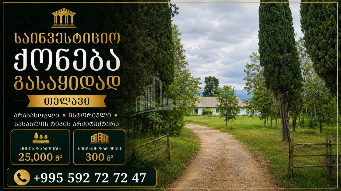 For Sale Chateau / Wine factory Commercial In Telavi
