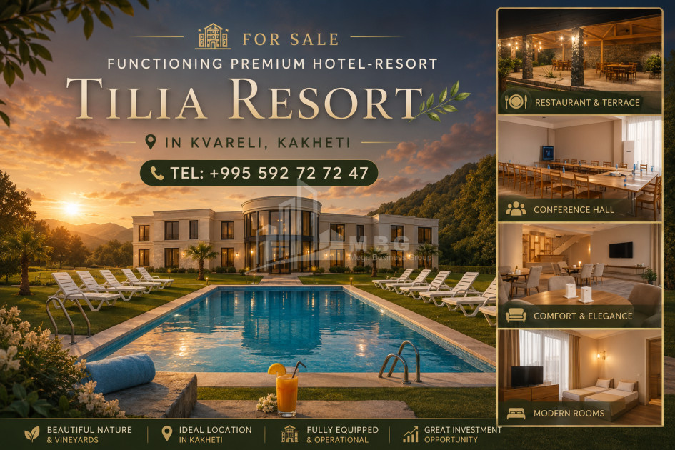For Sale Hotel - Resort Commercial In Kvareli