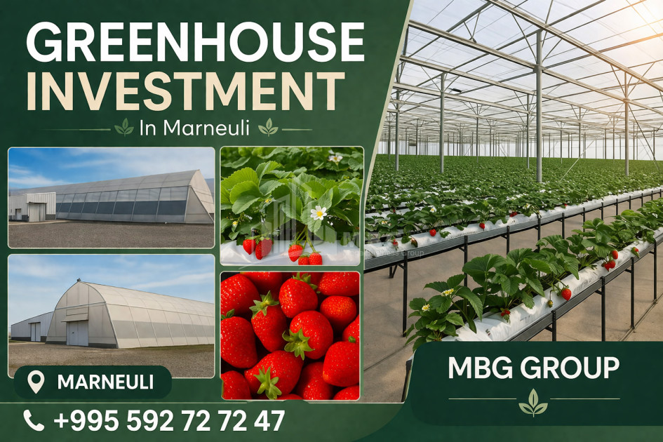 Продается Ферма теплицы Земля В Марнеули