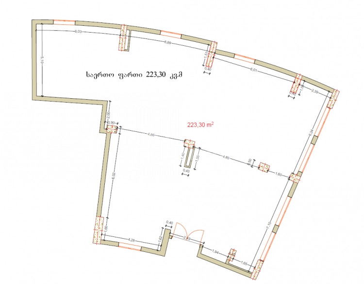 For Sale Витражный фасад Commercial, in Saburtalo