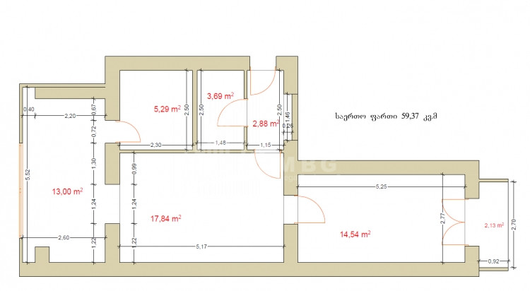 Продается Квартира, в Дидубе