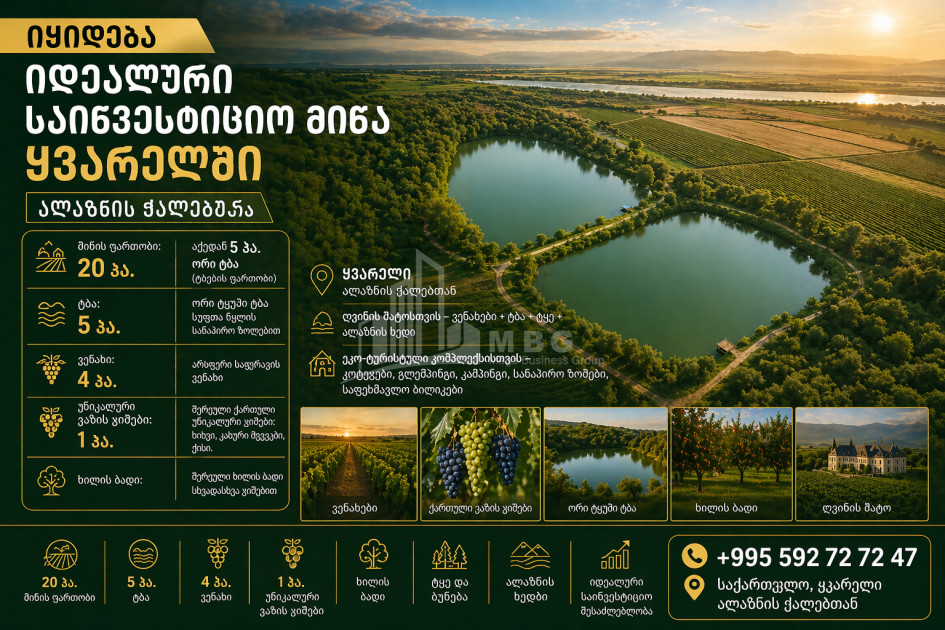 Продается Виноградник - Замковые Земля В Кварели