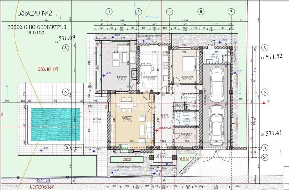 For Sale New building House - Villa In Saguramo, Mtskheta