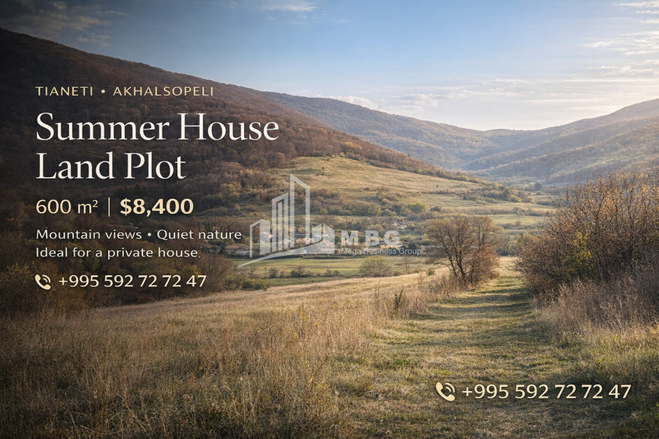 For Sale Country Land In Akhalsopeli, Tianeti