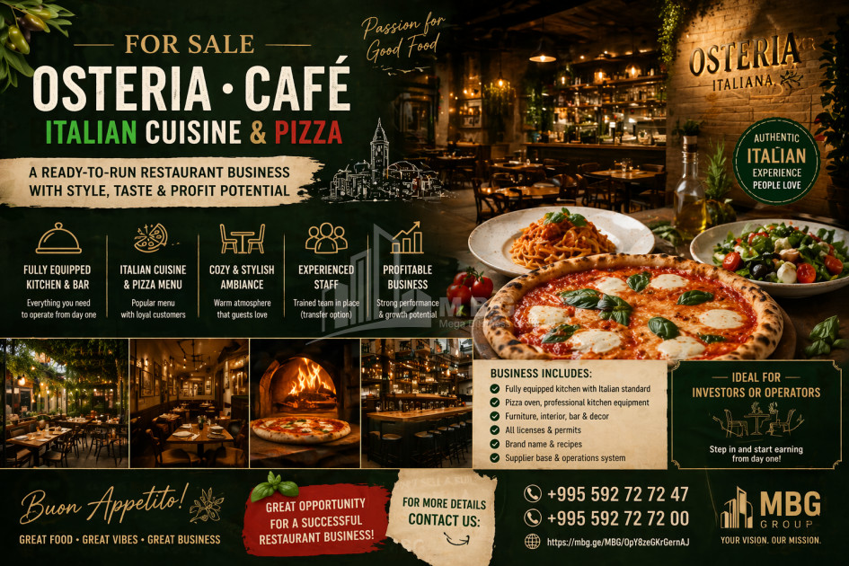 For Sale Food facility Commercial In the Vake District