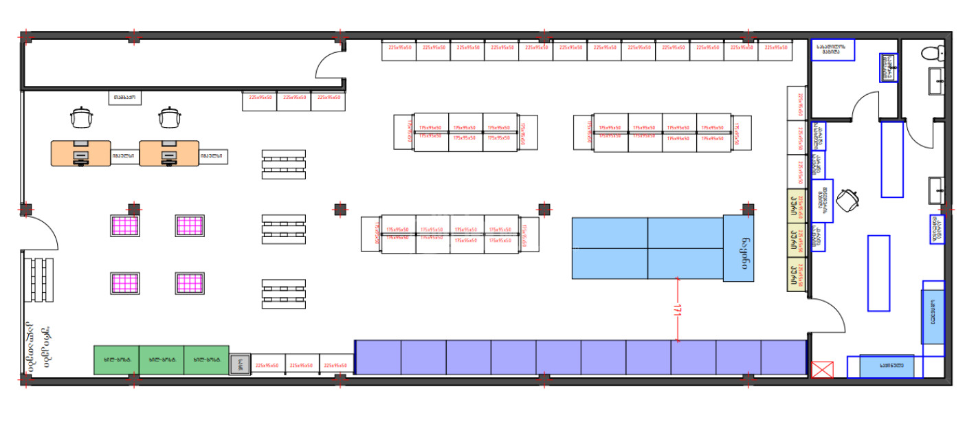 იყიდება სავაჭრო კომერციული ფართი ლოტკინში, ნაძალადევის რაიონი
