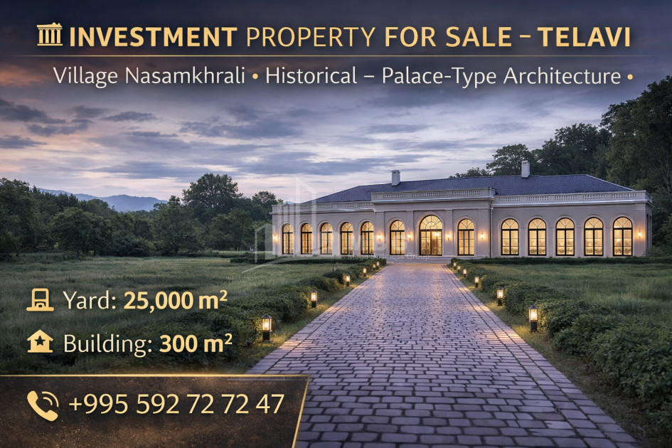 იყიდება კომერციული ფართი თელავი კახეთი