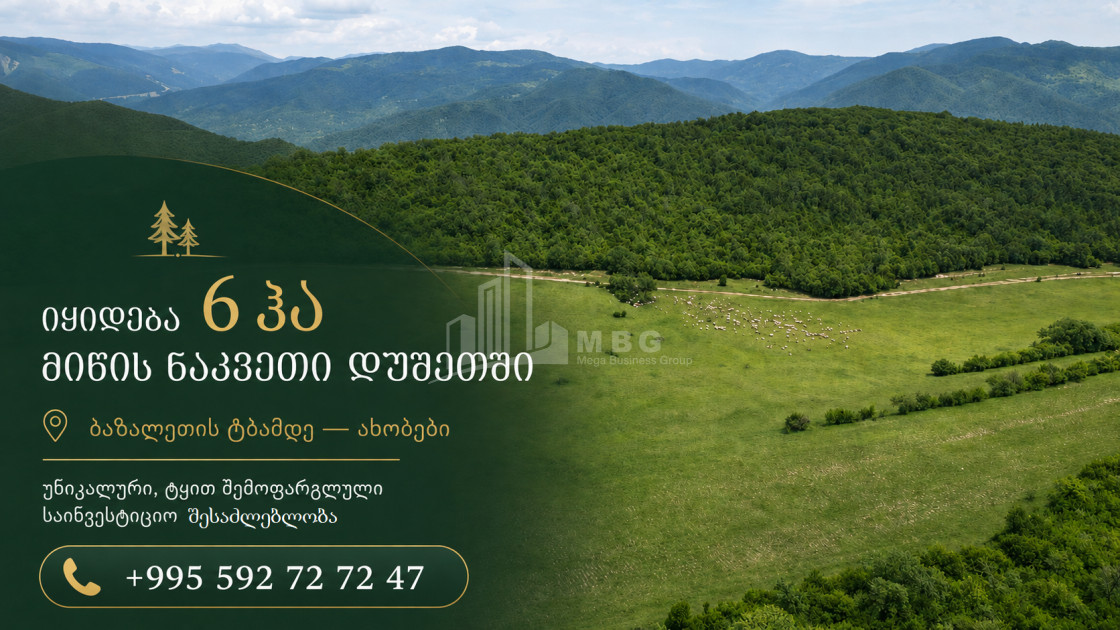 Продается Дачные Земля В Базалети, Душети