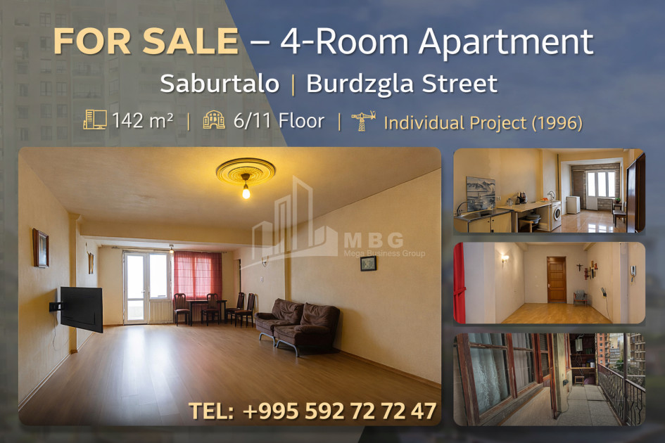 For Sale Flat, M. Burdzgla Street, Saburtalo, Saburtalo District, Tbilisi