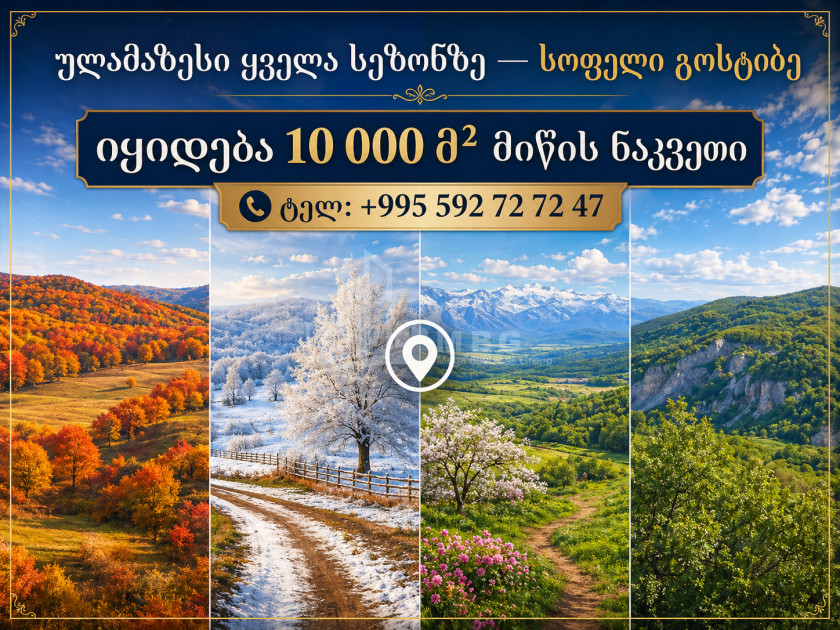 Продается Дачные Земля В Земо Гостибе, Каспси