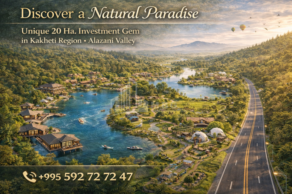 იყიდება კომერციული - არასასოფლო მიწის ნაკვეთი კახეთში