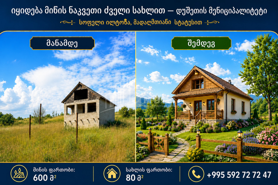 For Sale Country Land In Iltosa village, Dusheti