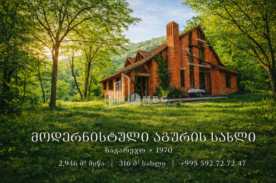 იყიდება ძველი აშენებული სახლი - აგარაკი საგარეჯოში