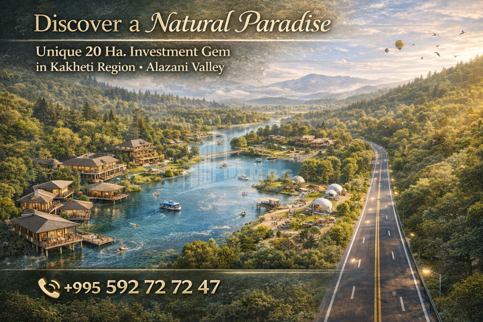 იყიდება კომერციული - არასასოფლო მიწის ნაკვეთი კახეთში