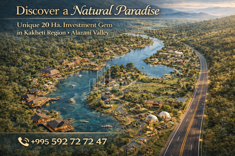 იყიდება კომერციული - არასასოფლო მიწის ნაკვეთი კახეთში