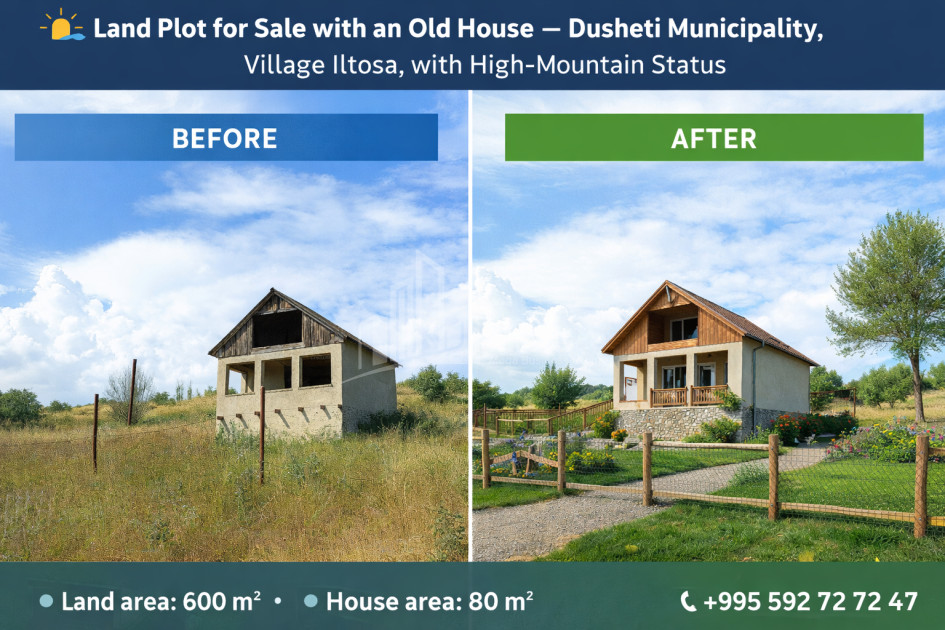 For Sale Country Land In Iltosa village, Dusheti
