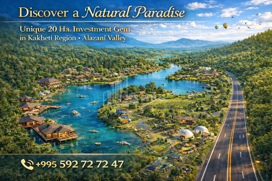 იყიდება კომერციული - არასასოფლო მიწის ნაკვეთი კახეთში