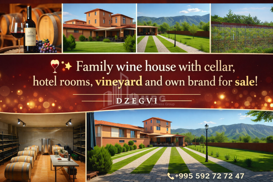 For Sale Chateau / Wine factory Commercial In Dzegvi, Mtskheta