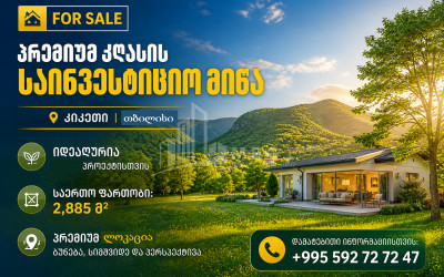 იყიდება სამოსახლო მიწის ნაკვეთი კიკეთში, მთაწმინდის რაიონი