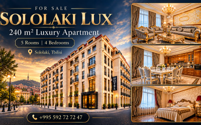 For Sale New building Flat On P. Ingorokva Street, სოლოლაკი