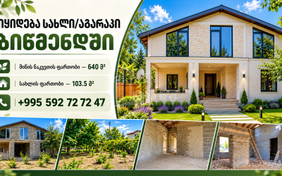 Продается Новостройка Дом - Вилла В Бицменди, Мцхета