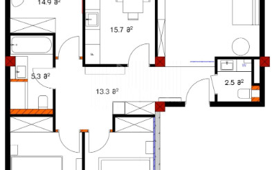 For Rent Flat, in Krtsanisi
