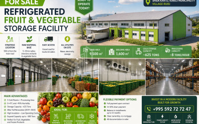 იყიდება სამაცივრე-საყინულე ტერიტორია კომერციული ფართი რუისში, ქარელი