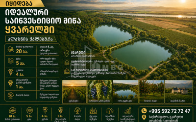 იყიდება კომერციული   არასასოფლო მიწის ნაკვეთი ყვარელში