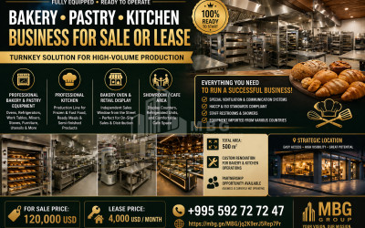 იყიდება ბიზნესი, განიხილება ინვესტიცია პურის / საკონდიტრო საცხობი კომერციული ფართი თბილისში