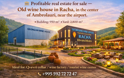 იყიდება შენობა - ნაგებობა კომერციული ფართი ამბროლაურში