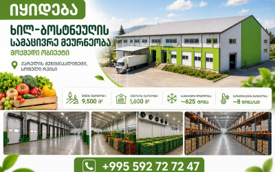 Продается Фабрика Коммерческий В Шиде Картли