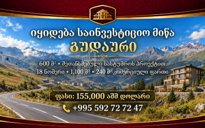 For Sale Construction - Investment Land In Akhali Gudauri, Kazbegi