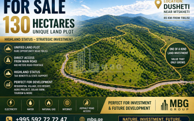 იყიდება სააგარაკე მიწის ნაკვეთი დუშეთში