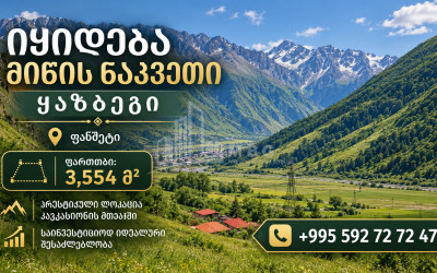 Продается Дачные Земля В Фаншете, Казбеги