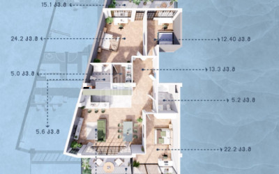 For Sale Flat Lisi Tsatskhvebi Street Saburtalo District Tbilisi