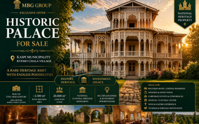 იყიდება ციხე - სასახლე კომერციული ფართი კასპში